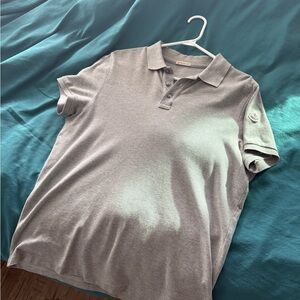 Moncler Gray Polo Shirt
